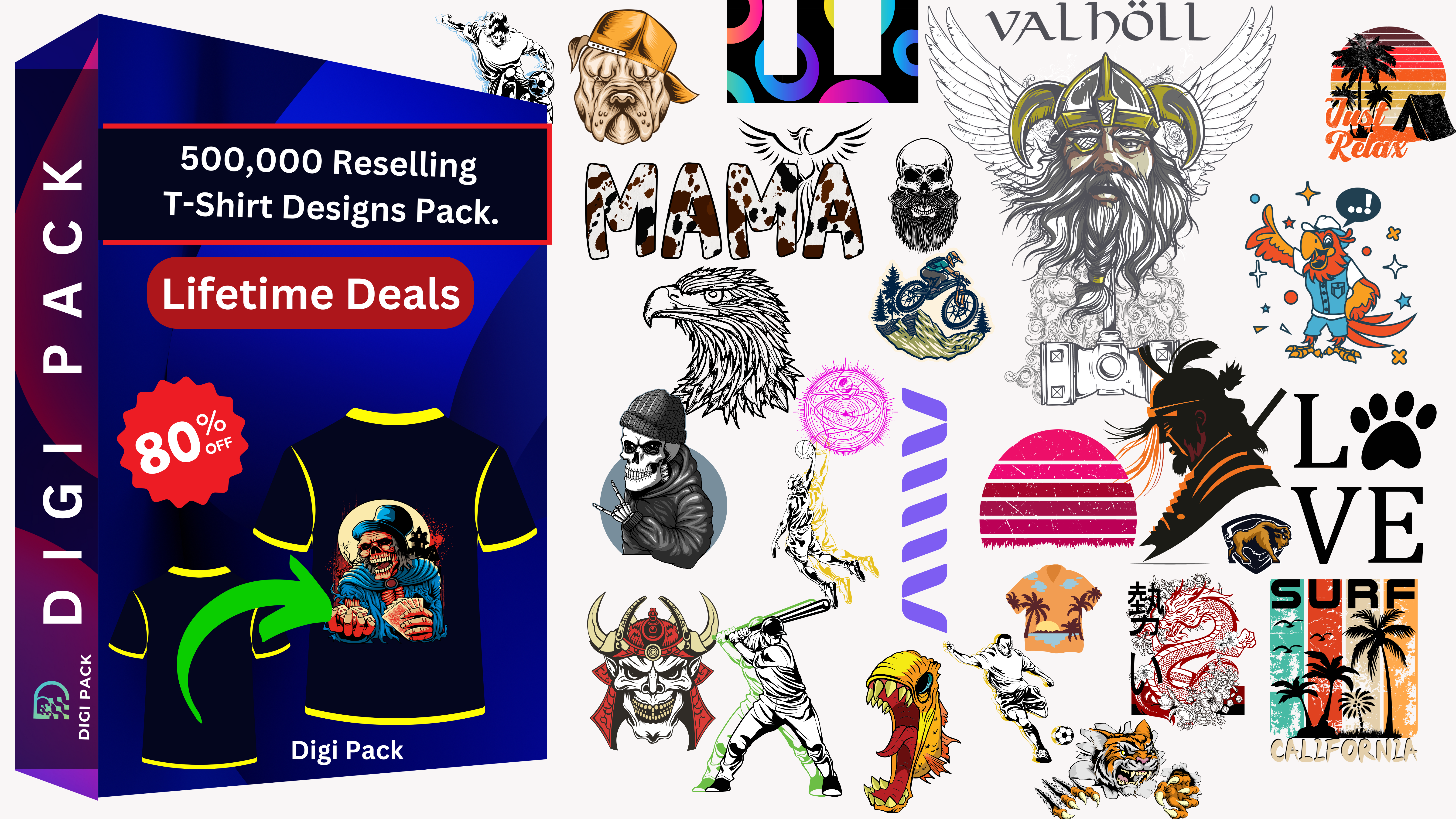 Digi Pack T-Shirt Design Pack